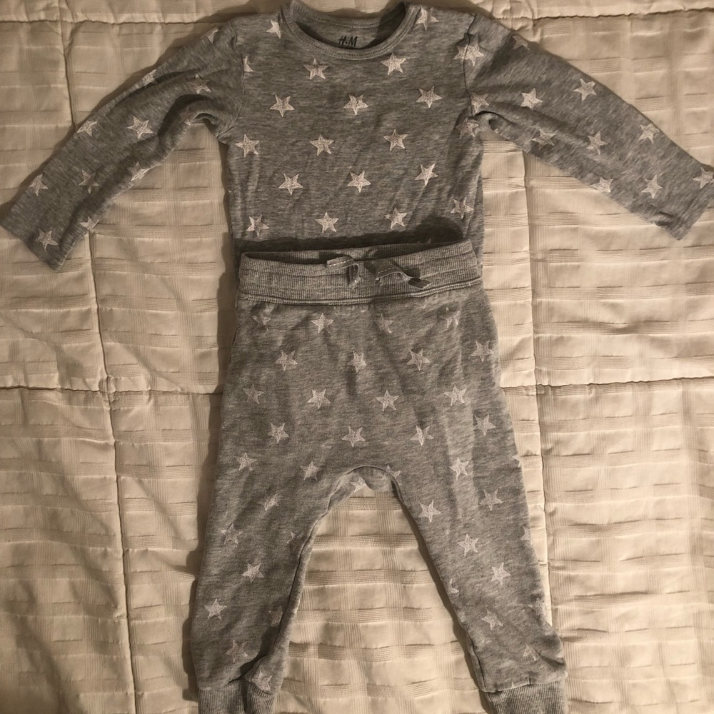H&M Organic Cotton Baby Outfit sz 12-18m